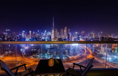 Business Bay House | Royal Club by RVHR, Two Bedroom Apartment Burj Khalifa View