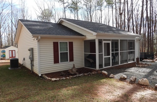 Merifield Acres House | Ruffin' It at Kerr Lake, New Home, Quiet Neighborhood in the Woods, Lake Access