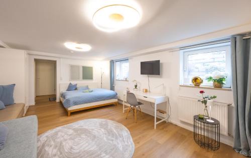 Munchen District Apartment | Ruhig Top mod Studio Appartement,privater Eingang