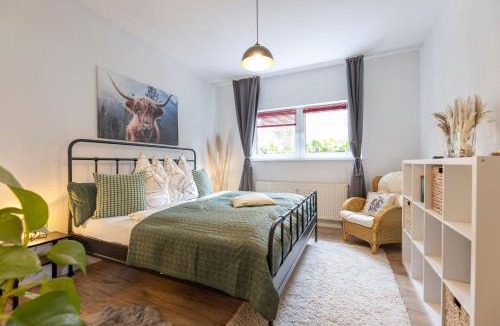 Adelsdorf Apartment | Ruhiges Apartment mit Holzofen nahe Bamberg für 2-5 Personen