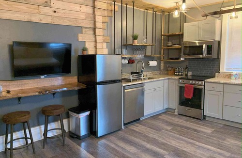 Harrisburg Apartment | Rustic 2BR Loft with River Views