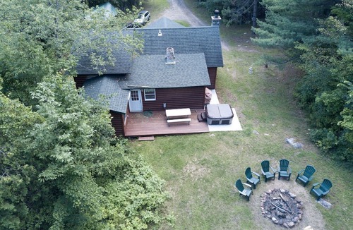 Wilmington Cabin | Rustic Cabin Retreat with Hot Tub and Mountain Views in Wilmington, New York