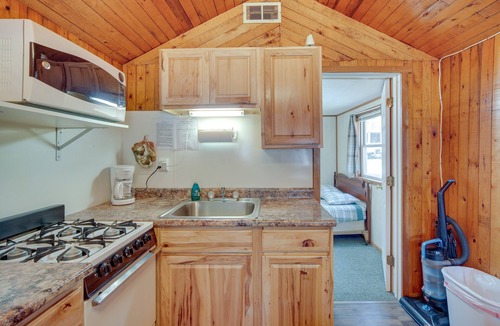 Stone Lake Cabin | Rustic Cabin w/Fire Pit, Steps to Sand Lake!