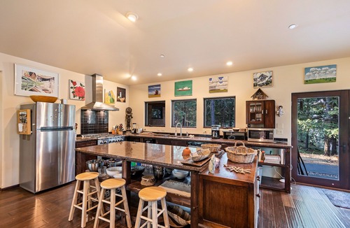 Harrison House | Rustic contemporary home in forest setting overlooking Lake Coeur d'Alene