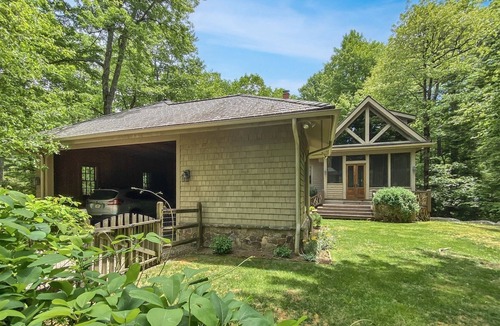 Highlands Cabin | Rustic Elegance. Three Fireplaces. A Crown Jewel of a Screened Porch | Sagee Woods