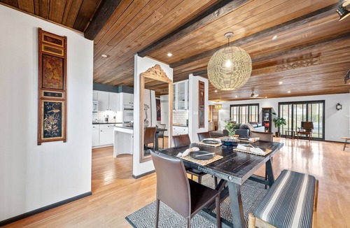 St. Charles Historic District House | Rustic Handcrafted Japanese-Style Home by OldTown, Three Bedrooms, Theater Room