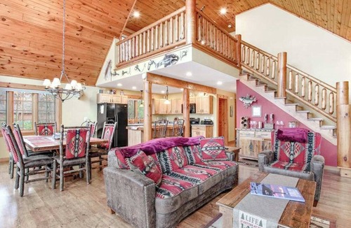 Necedah House | Rustic lakefront home with shared dock & boat slip, game room & stunning gazeebo