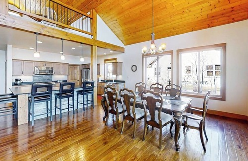 Pagosa Springs House | Rustic lakefront getaway with mountain views - dock, hot tub, fireplace & W/D