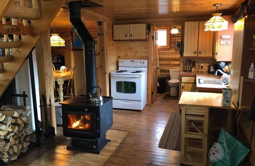 Mandeville Cabin | Rustic log cabin near ATV trails, skidoo, fishing and waterfalls!