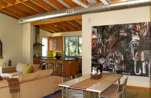 Deer Park House | RUSTIC MODERN GARDEN PAD, WITH LARGE PORCH, FOUNTAIN, BBQ, & OUTDOOR FIREPLACE