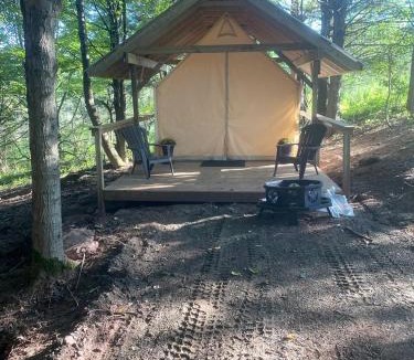 Otego House | Rustic Safari Tent on a Wonderful Farm Surrounded by Nature for an Amazing Glamping Experience in Otego, New York