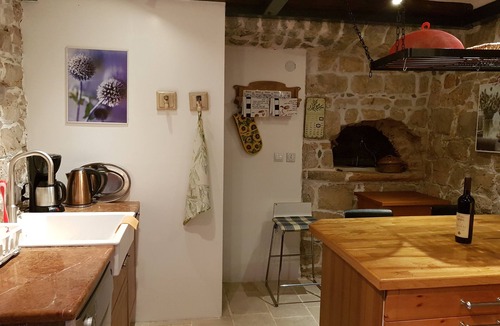 Lustica House | Rustic stone house with roof terrace and courtyard f. 4-6 people
