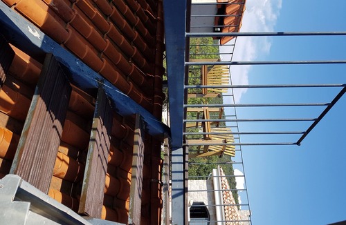 Lustica House | Rustic stone house with roof terrace and courtyard f. 4-6 people