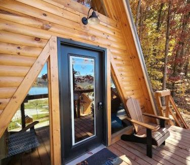 Scio Ski Chalet | Rustic Tree A-Frame with Original Design by Tappan Lake in Ohio