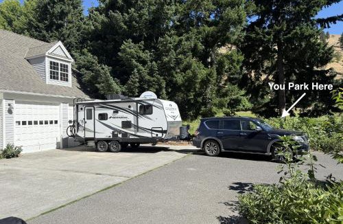 The Dalles House | RV Stays at Handsfull Farm parking site only