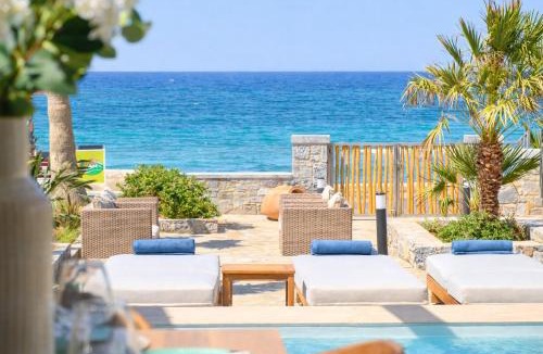 Agkisaras Villa | Sabbia Mare BeachFront Villa, steps from Dining & Shops, By ThinkVilla