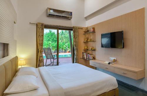 Murud Villa | SaffronStays Adora Woods and Hills - 4BHK Murud Villa with Pool, Kids Pool & Beach Fun