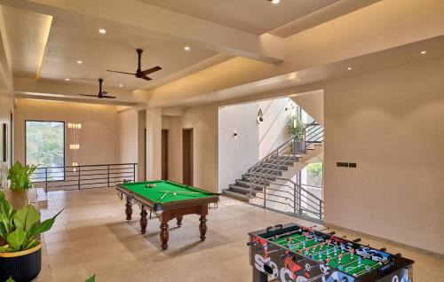 Khalapur Villa | SaffronStays Eldora by the Lake - 5BHK Villa with Pool, Foosball, Cricket & Pet-Friendly