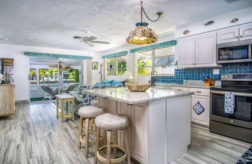 Coury House | Salt & Seaglass - Large Screened Porch, Dock, Private Pool Club.