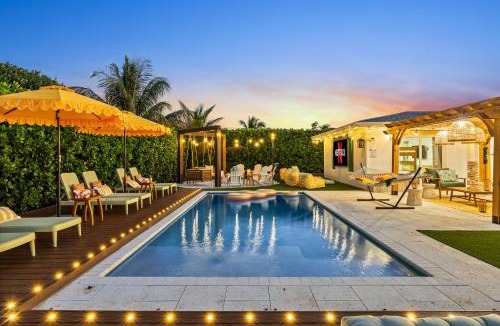 Lake Clarke Shores House | Saltwater Heated Pool, FirePit, Zen, Game Room with Outdoor Theater