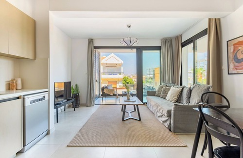 Agios Athanasios Apartment | Sanders Only - Charming 2-Bdr Apt with Balcony