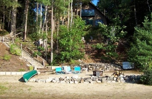 Stoneham Ski Chalet | Sandy Beach, Alpine Chalet on Peaceful, Private Pond