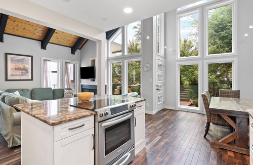 Sylvan Lake House | Sandy Beach Hideaway. Cozy and Bright. Entire house steps from the Sandy Beach!
