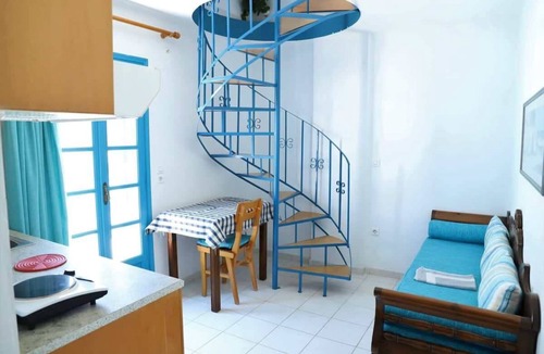 Perissa Condo | Santorini Seaside Retreat, Summer Twin Escape