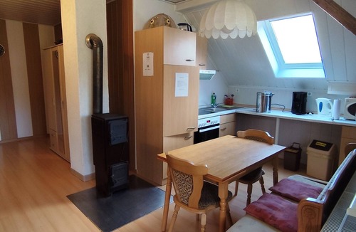 Sebnitz House | Saxon Switzerland vacation apartment with balcony, wood-burning stove, garden, pool & sauna