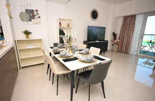 Al Raha Beach Apartment | Scenic 2BR Stay Serene Escape in Al Bandar