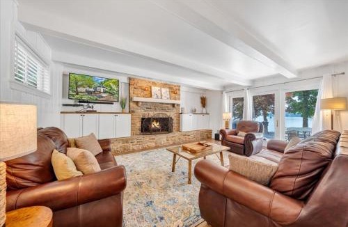 Goodview House | Scenic Point - Private Lakefront Home w/Dock, Fire pit, outside shower & Hot tub