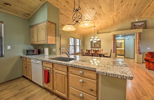 Show Low House | Scenic Show Low Cabin with Huge Deck and Grill!