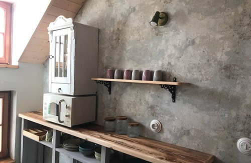 Oberotterbach Apartment | Schustermühle Vacation Rental - Apartment, Shower, Toilet, Living/Sleeping Area