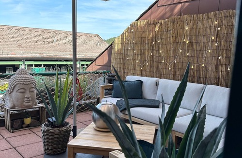 Sasbachwalden Apartment | Schwarzwaldlodge Zeitlos with Mountain View, Private Terrace and Wi-Fi
