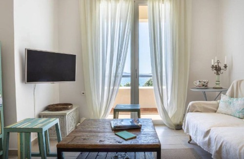 Neapoli Villa | Sea Front Villa Fluressa, Divine Sea Views, Private furnished Terrace, Shared.