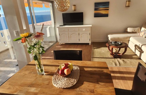 Los Realejos Apartment | Seafront Home with Large Balcony and Ocean Sunset Views - by Puerto de la Cruz.
