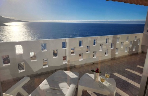 Los Realejos Apartment | Seafront Home with Large Balcony and Ocean Sunset Views - by Puerto de la Cruz.