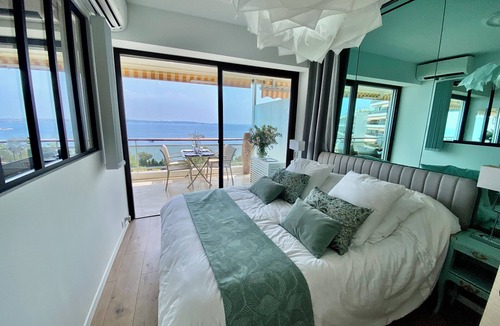 Golfe Juan Apartment | SEAFRONT PANORAMIC VIEW IN SUPER CANNES LUXURY DESIGN SWIMMING POOL TENNIS