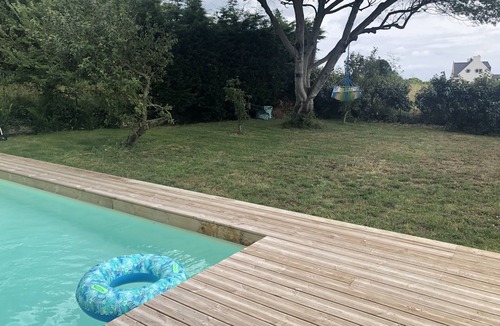 Binic House | Seaside house, heated pool from May to September, beach within walking distance