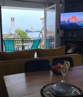 Mytilene Apartment | Seaview Luxury Apartment with private parking