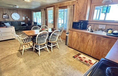 Sebago Cottage | Sebago Waterfront-Large Private Lot, Dock, Screened Porch, Grill. Pets Allowed