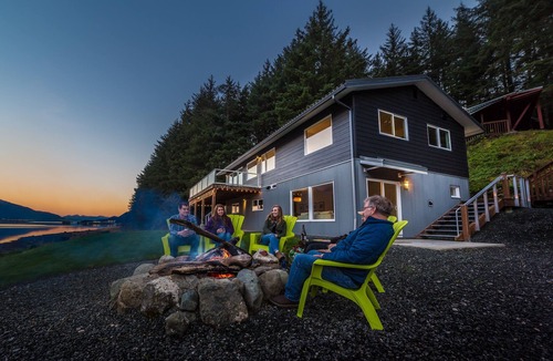North Douglas Condo | Secluded Beach Condo - Lower Level - Modern Living at the Edge of Forest & Sea