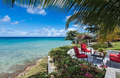 Checker Hall Villa | Secluded Beachfront Villa with Large Pool and Gardens - Fryers Well Bay by BSL Rentals