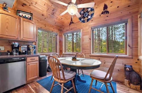 Mancelona House | Secluded Cabin | Direct Trail Access Fire pit