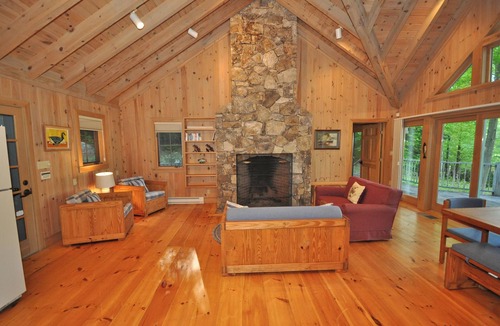 Holderness Ski Chalet | Secluded Chalet with private pond