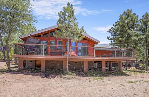 Payson Cabin | Secluded Forest Cabin - Hot Tub, Game Room & Views