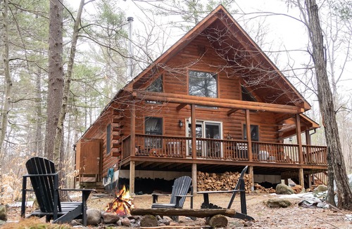 Jay Cabin | Secluded, Furnished, Log Home, Close To Many Adirondack Attractions.