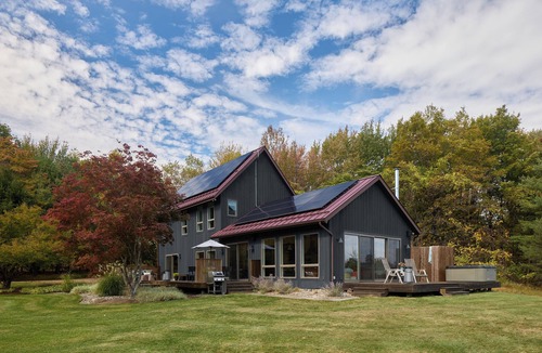 High Falls House | Secluded Hudson Valley Retreat Near New Paltz With Heated Pool, Hot Tub, Meadow Views & Three Renovated Buildings for Luxury Monthly Stays