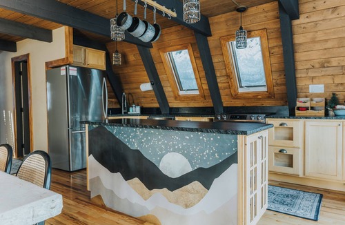 Spring Valley Cabin | Secluded Mountain A-Frame: Large Deck, Hot Tub, & BBQ, by Forest & Peak Retreats