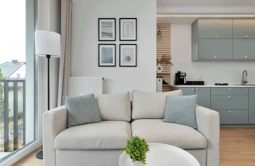 Wyspa Sobieszewska Apartment | Secluded Studio in Gdansk | Private Parking and Balcony
